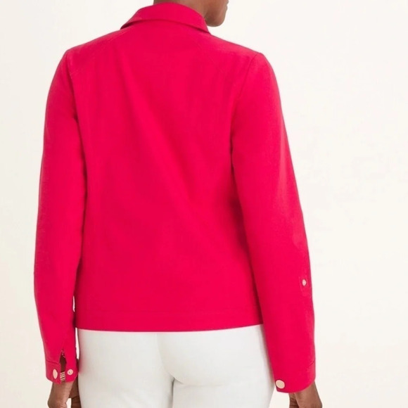 Chico’s NWT Bi-Stretch Maraschino Cherry Jacket Size Chico’s sizing 2 - Picture 11 of 11